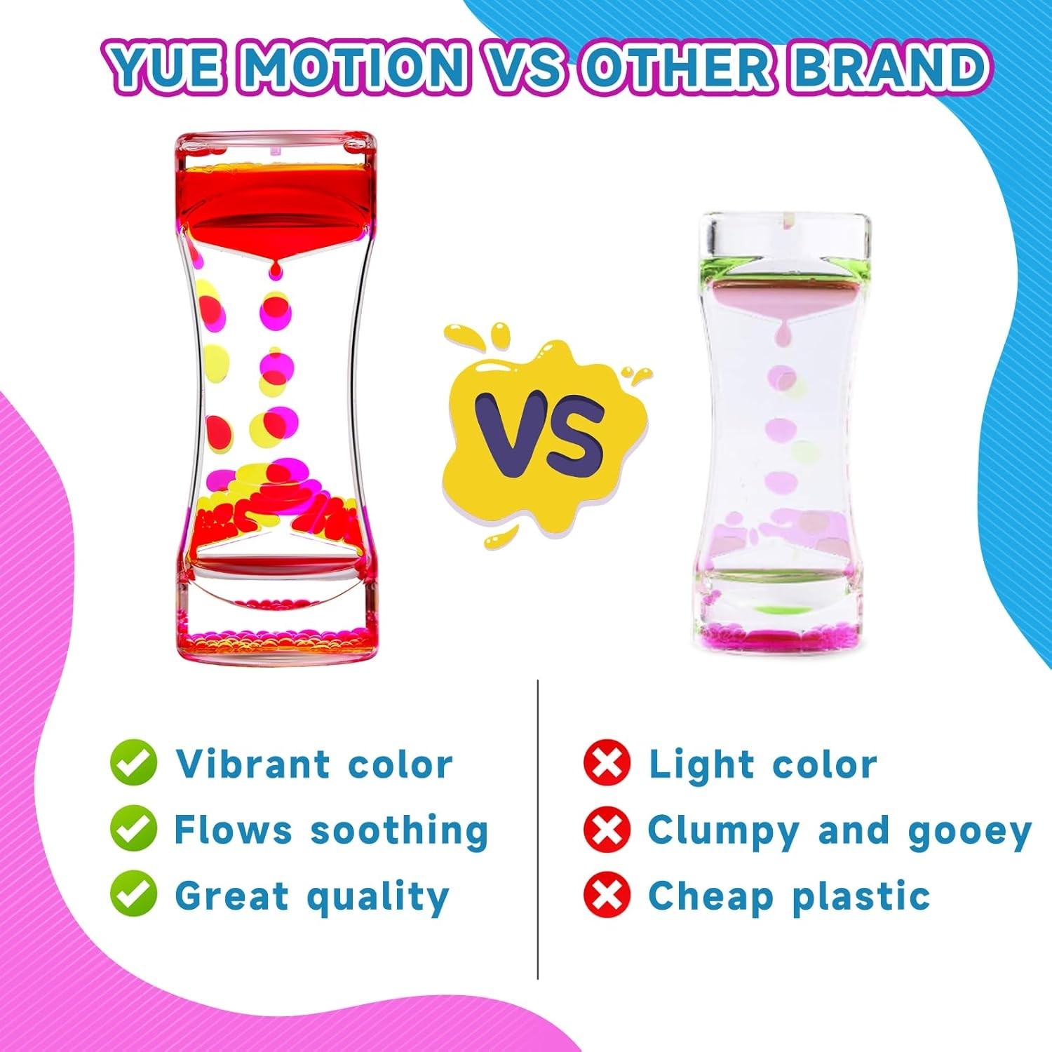 Colorful Liquid Motion Bubblers: Engaging Fidget Toys for Classroom and Office