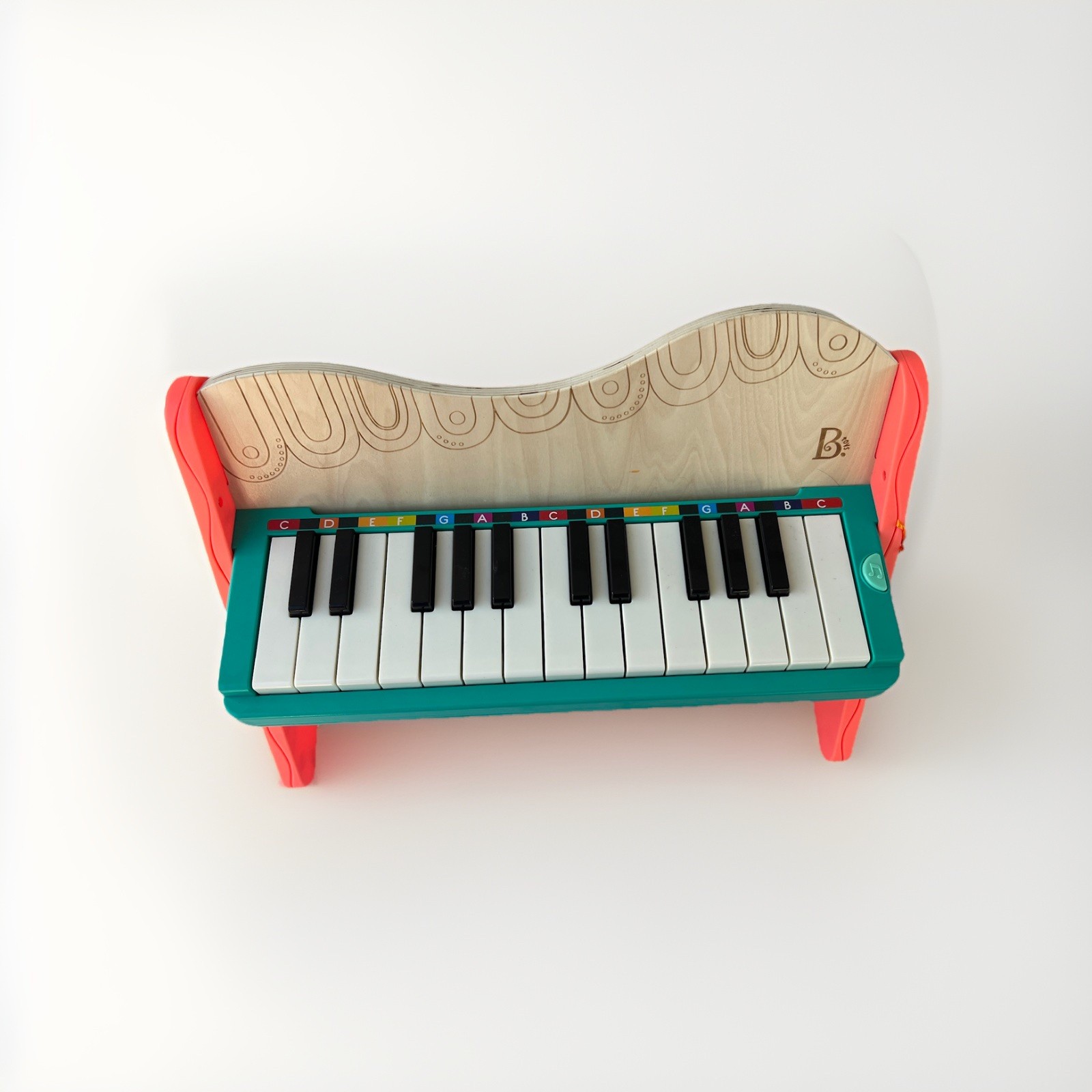 Mini Maestro Wooden Toy Piano 25 Keys 2 Octaves 9 Songs NWT
