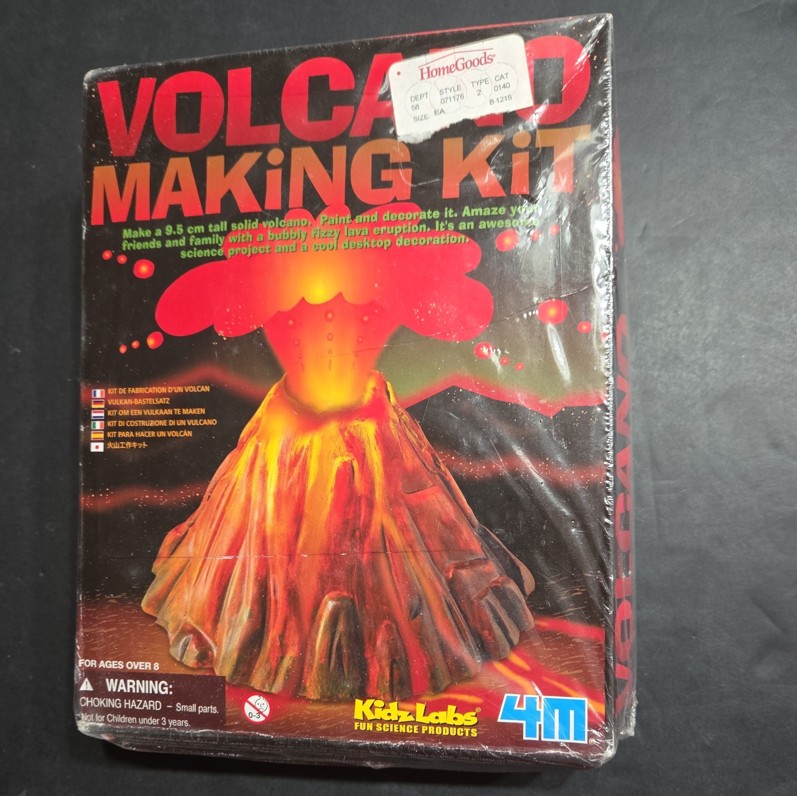 Brand New VOLCANO MAKING KIT Kidz Labs 4M Education Science LAVA ERUPTION