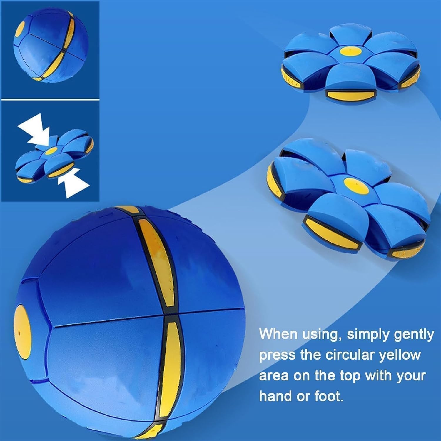 LED Magic Meta Ball Dual Form Bouncing Toy Indoor Outdoor for Kids