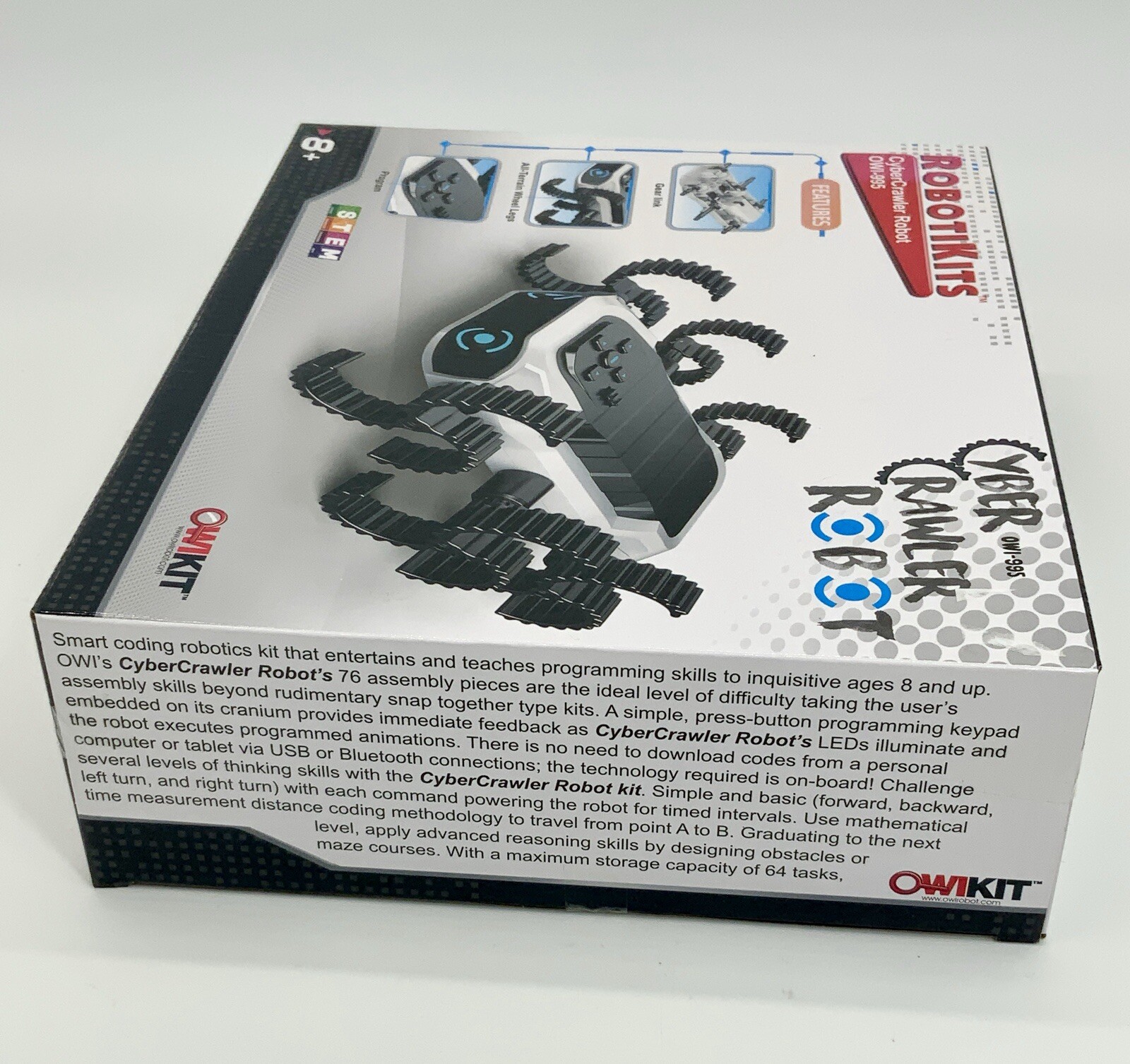 Robotikits Cyber Crawler Robot Learning Coding Robot STEM Learning Gift Idea