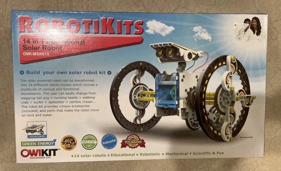 ROBOTIKITS Educational Solar Power Robot Build Your Own Kit OWI-MSK615