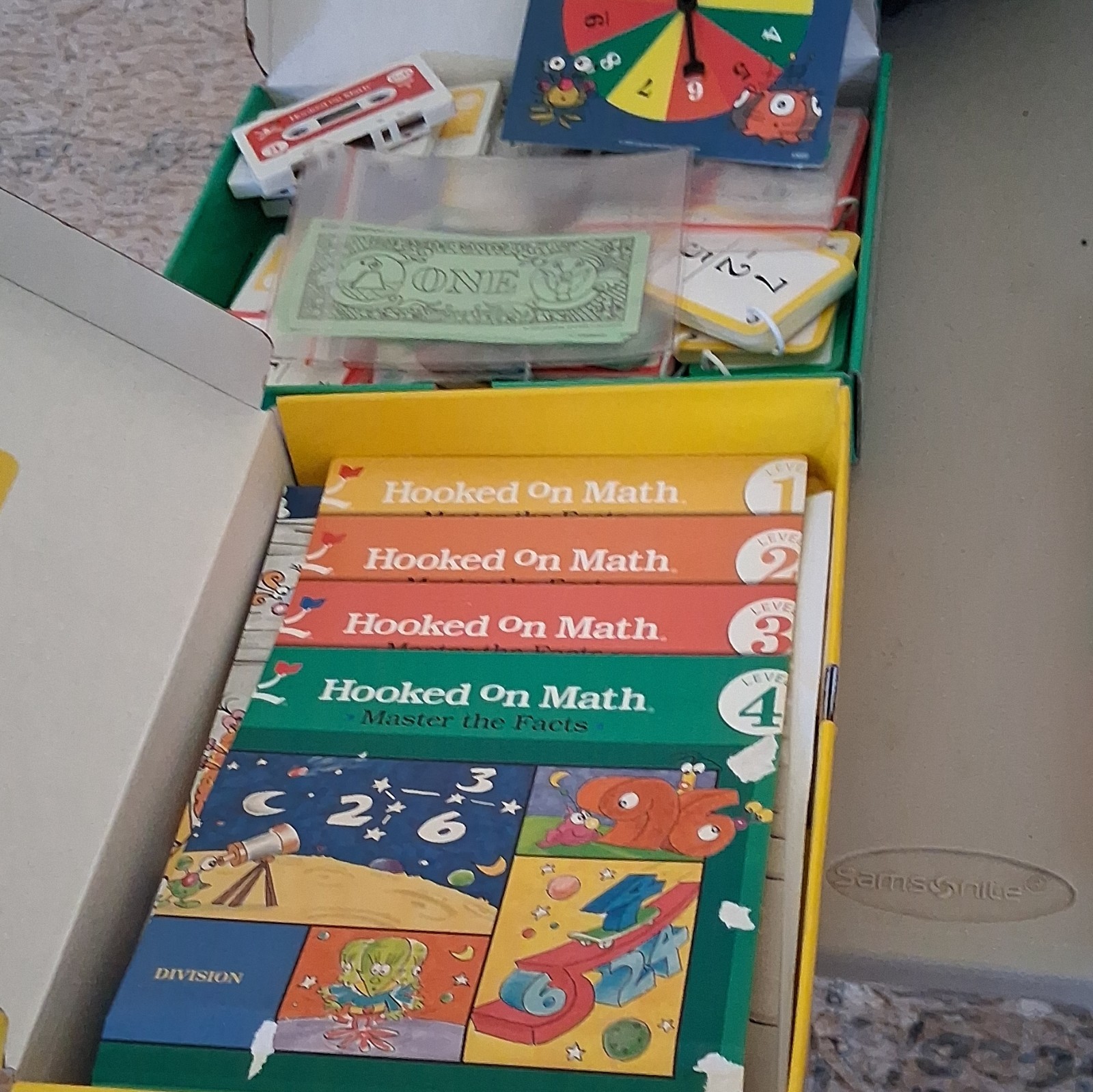 Hooked On Math Master the Facts Workbooks Set Levels 1-4 Ages 4-7 8-11