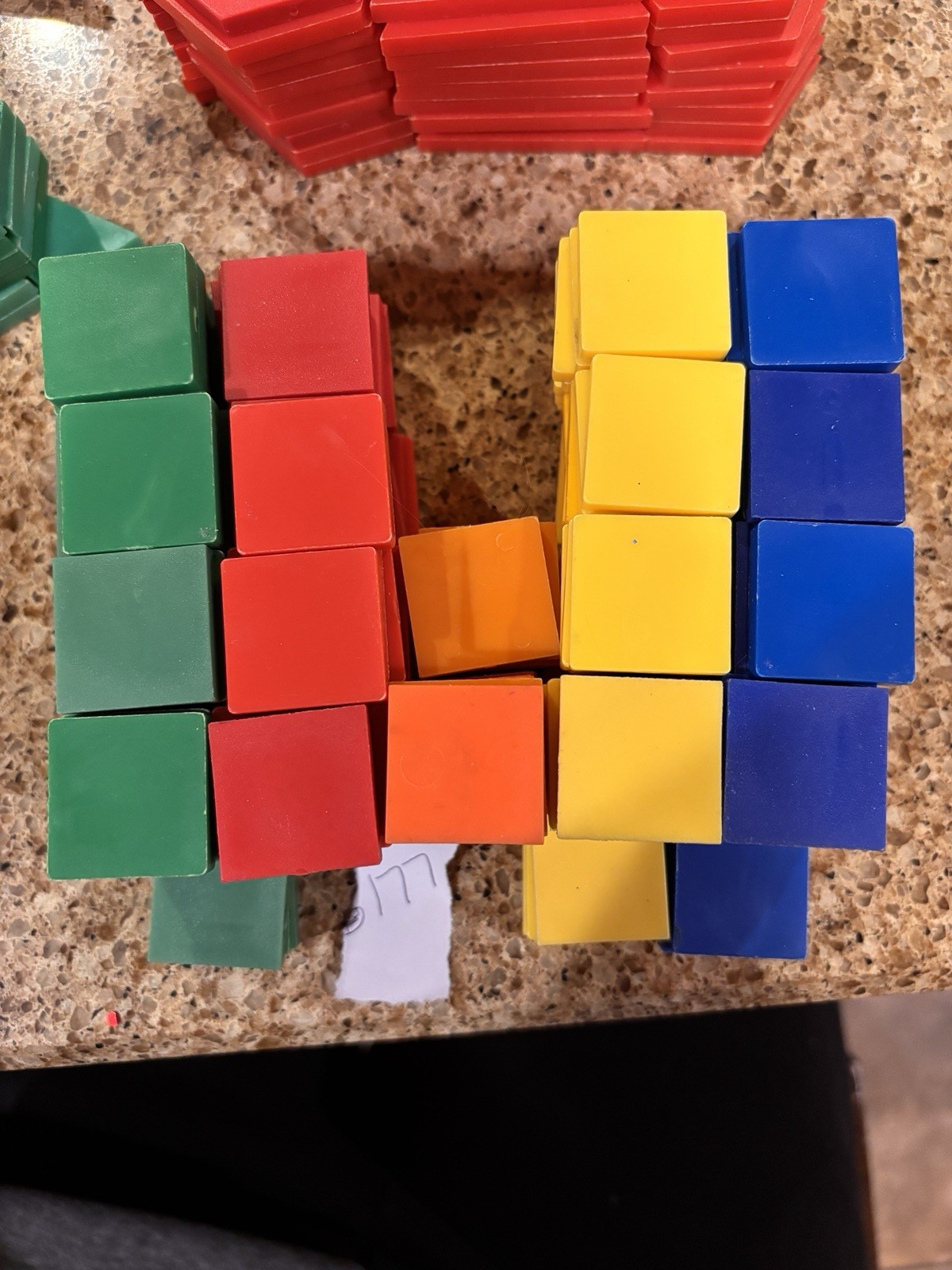 438 Geometric Pattern Shapes Blocks Primary Colors Plastic Math