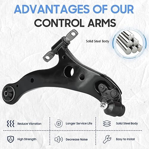 Front Lower Left & Right Control Arm & Ball Joint Assembly Replacement