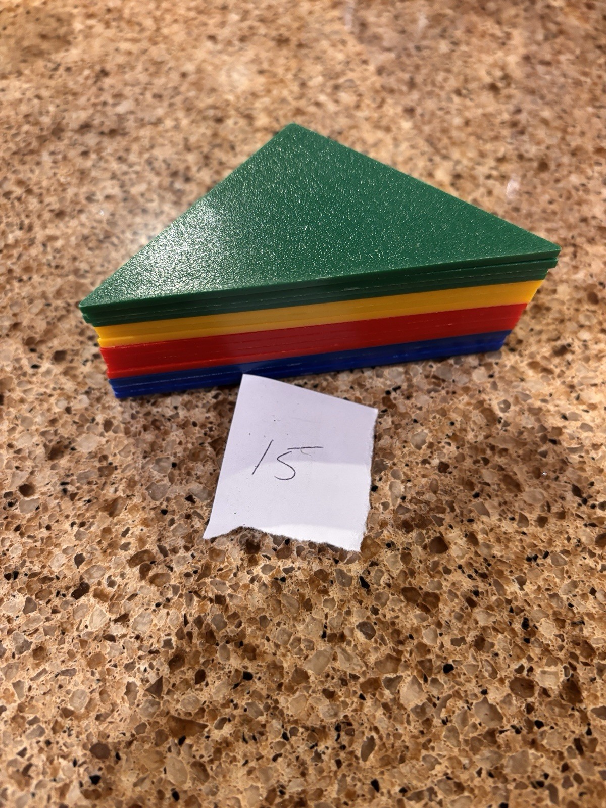 438 Geometric Pattern Shapes Blocks Primary Colors Plastic Math