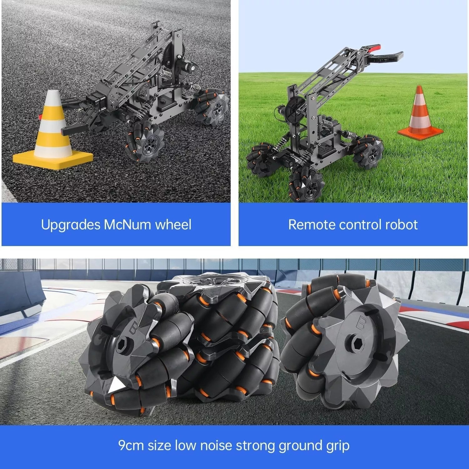 Smart Robot Arm Kit,2-in-1 Science Kits with 4-DOF Robotic Car,Electronic Pro…