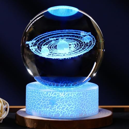 80mm Crystal Ball 3D- Collectible Figurines (Solar System) Solar system