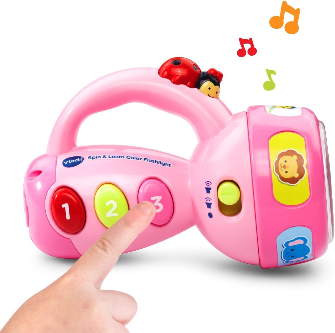 VTech Kids Pink Flashlight – Inspiring Color and Animal Recognition for Ages 1-3