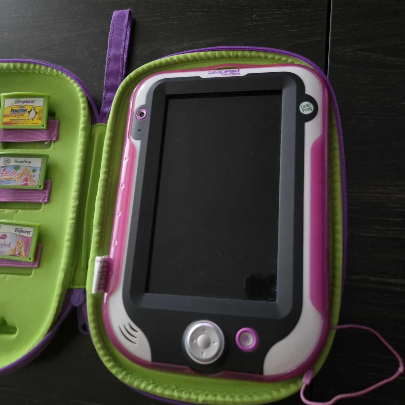 Leap Frog Leap Pad Ultra Kids Learning Tablet + Case & 8 Games READ DESCRIPTION!