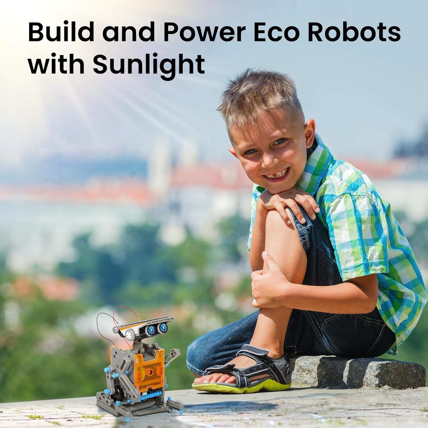 Creative Solar Robot 12-in-1 STEM Building Kit – Ideal Birthday Gift for Kids
