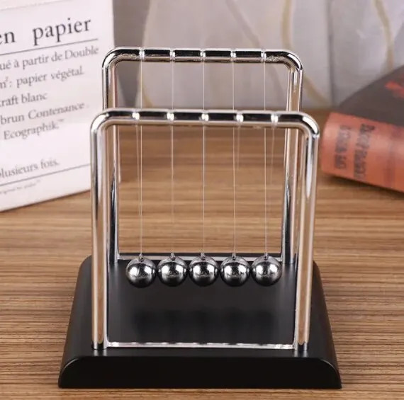 Newton’s Cradle Steel Balance Balls Physics Pendulum Desk Toy Stress Relief Deco