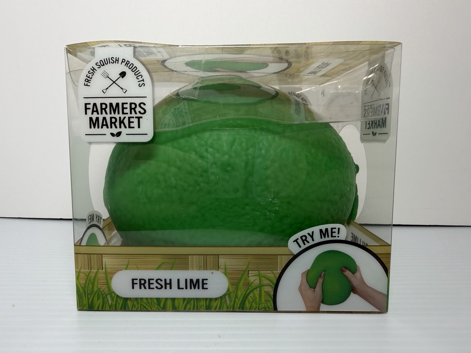 Sunny Days Jumbo Squeezy Fresh Lime Green Squishy Toy Stress Relief Sensory Fun