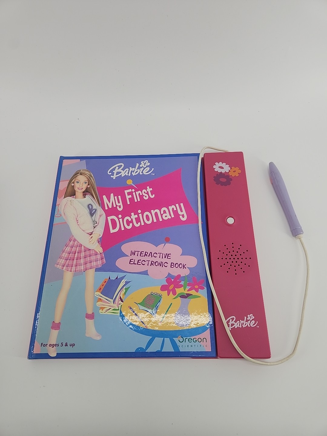 Vtg Mattel Barbie My First Dictionary WORKS Interactive Electronic Book 2004