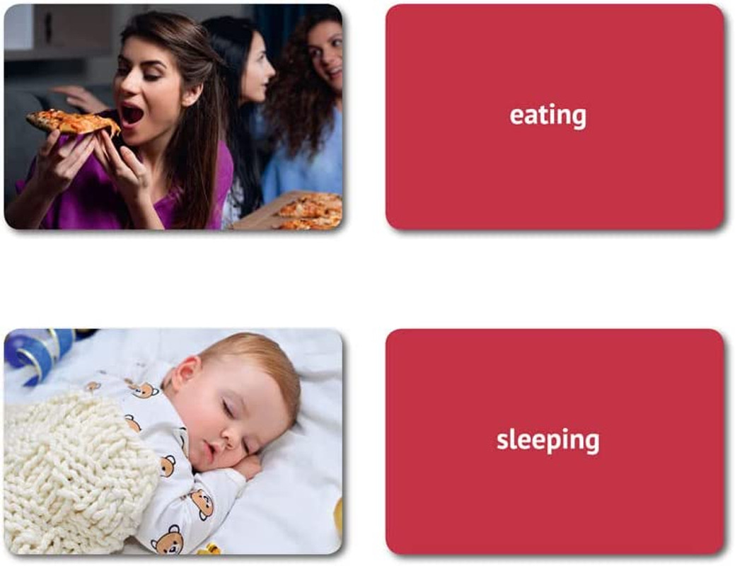 Language Flash Card Set | Feelings and Emotions, Prepositions, Verbs, Categories