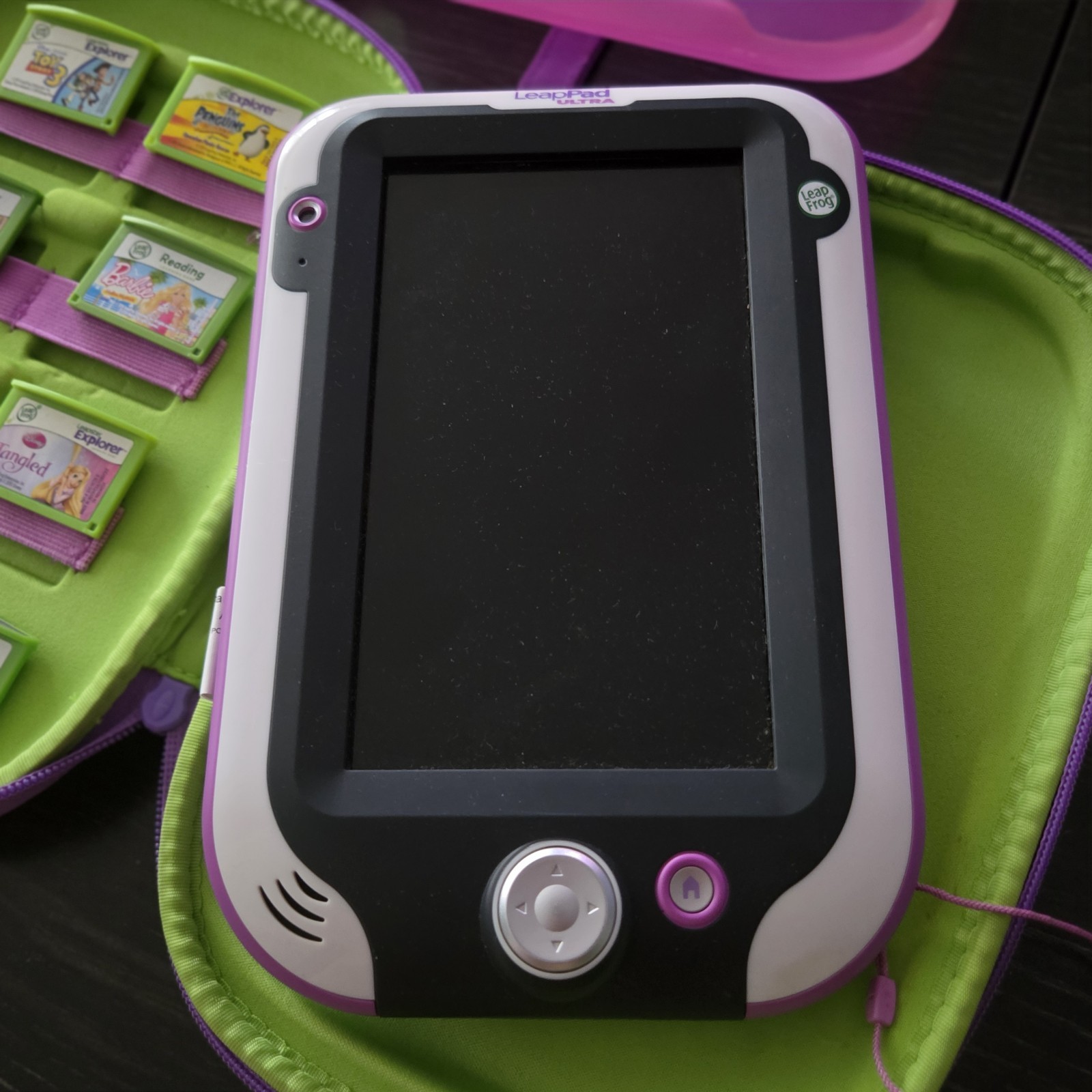 Leap Frog Leap Pad Ultra Kids Learning Tablet + Case & 8 Games READ DESCRIPTION!