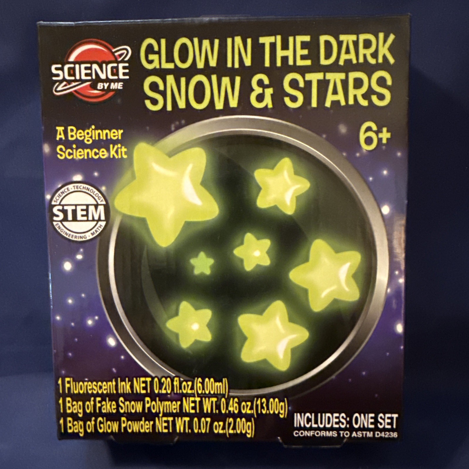 Stem Glow In The Dark Snow and Stars ~Science By Me ~Creative Kids