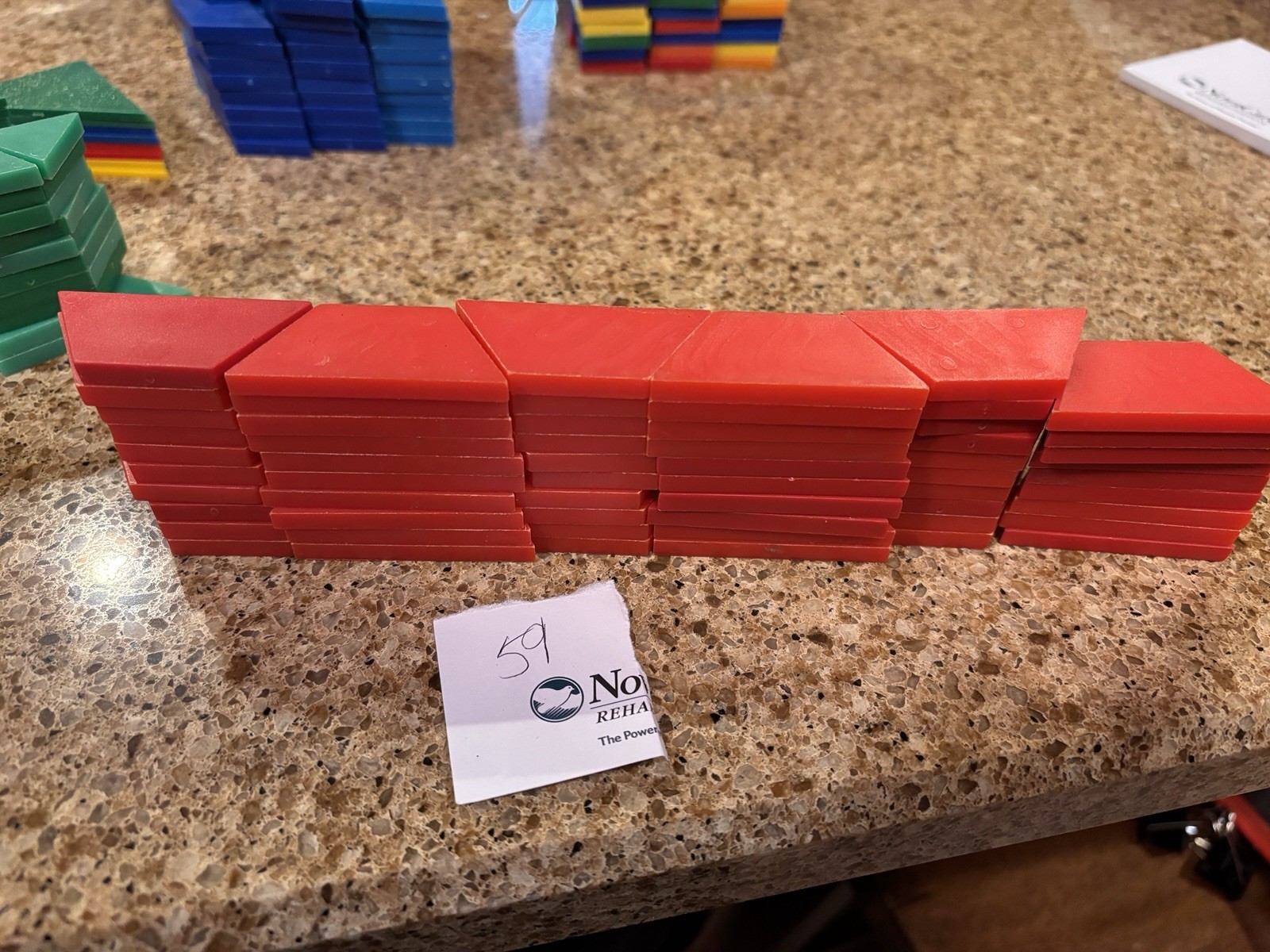 438 Geometric Pattern Shapes Blocks Primary Colors Plastic Math