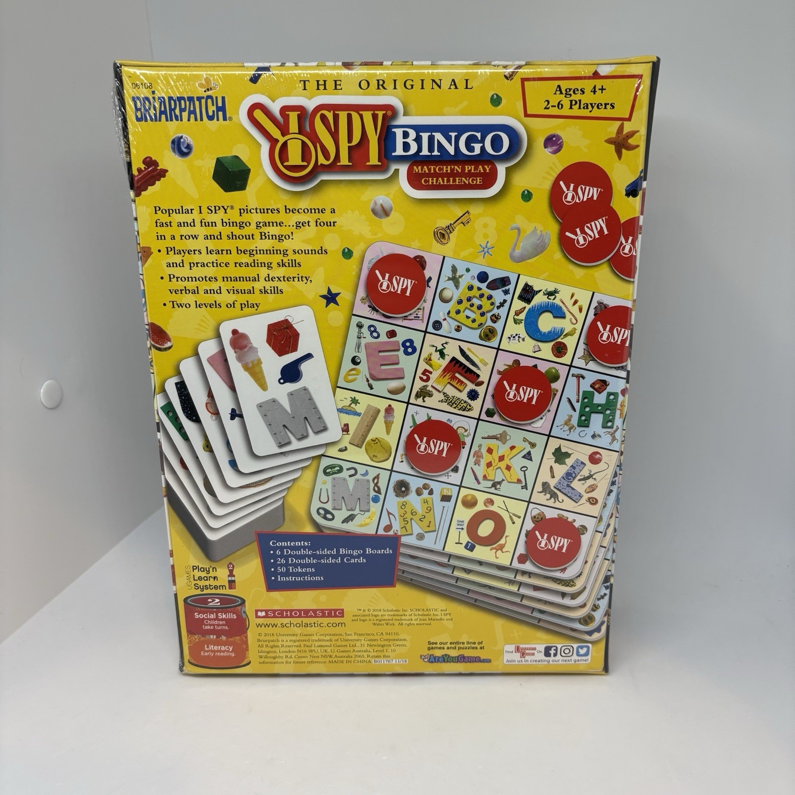 I Spy Bingo Game Briarpatch Scholastic Educational Game Ages 4+