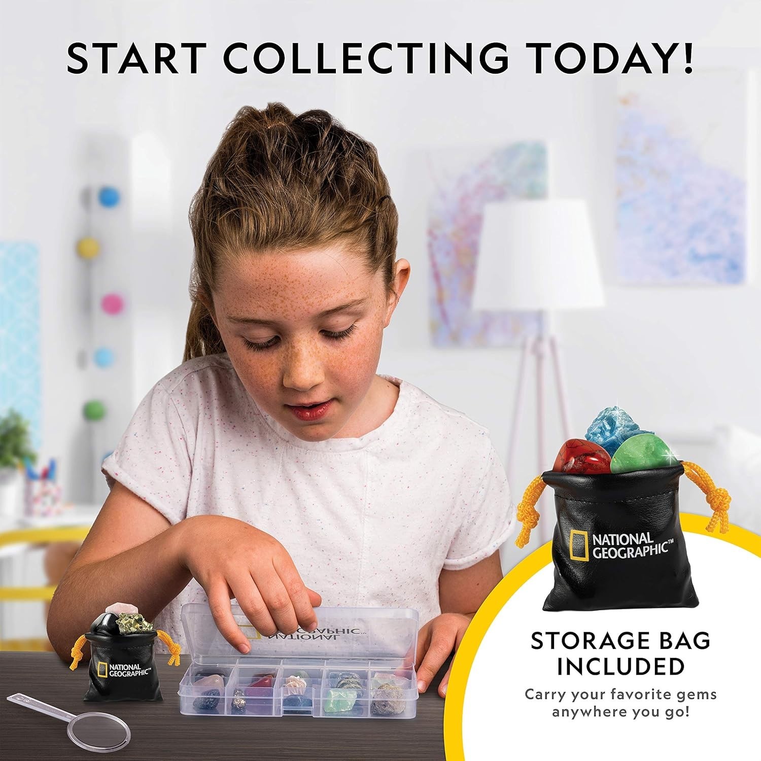 National Geographic Rocks & Mineral Collection – Rock Collection Box for Kids…