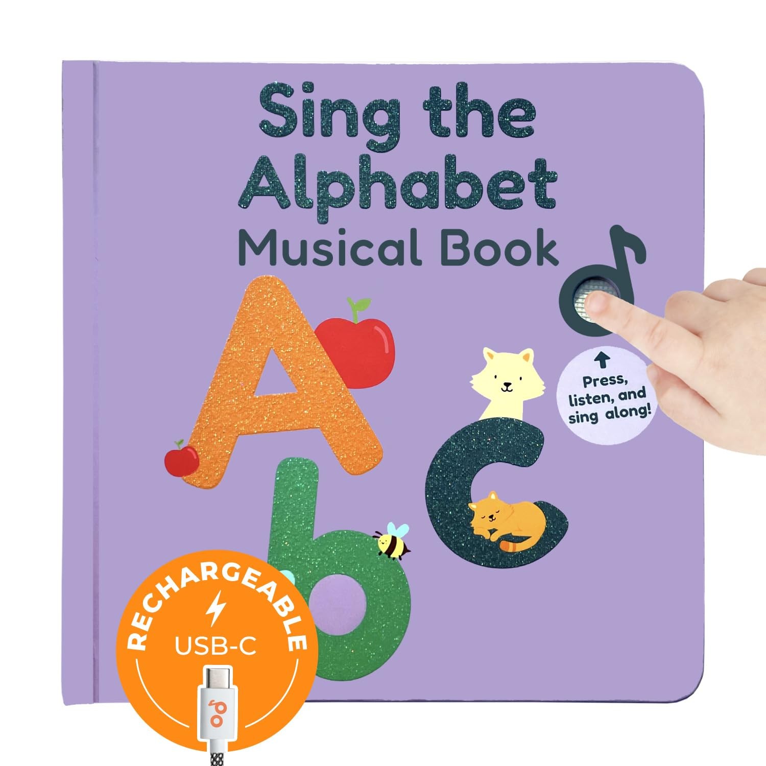 Alphabet Book for Toddlers 1-3 – Learn ABC, Musical Books for Kids, Interacti…