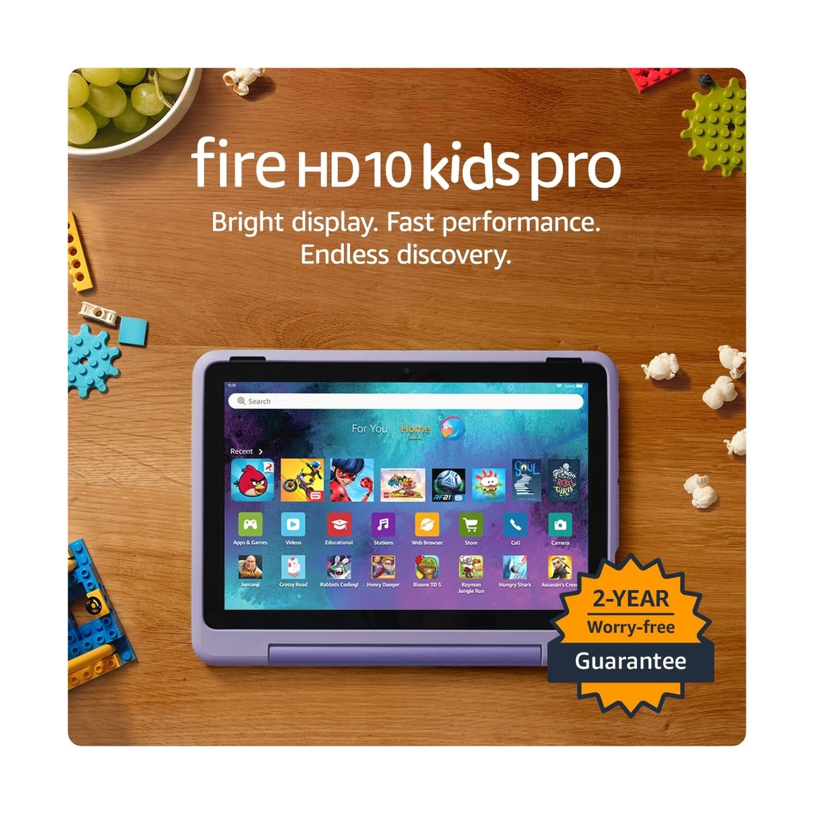 Amazon Fire HD 10 Kids Pro Tablet – Ages 6-12 (32GB)