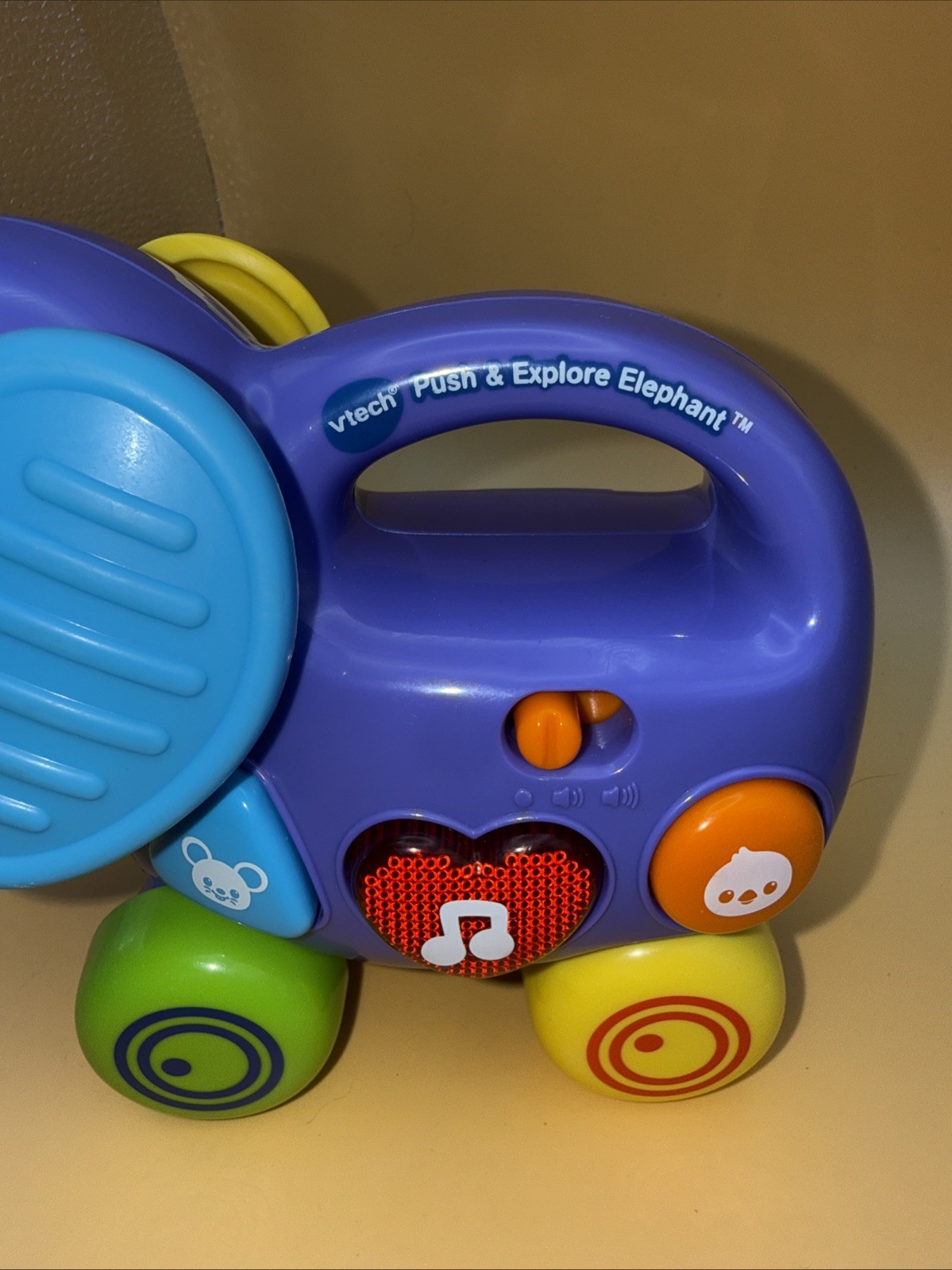 Push And Explore Vetch Elephant 6″ musical education purple lights up works