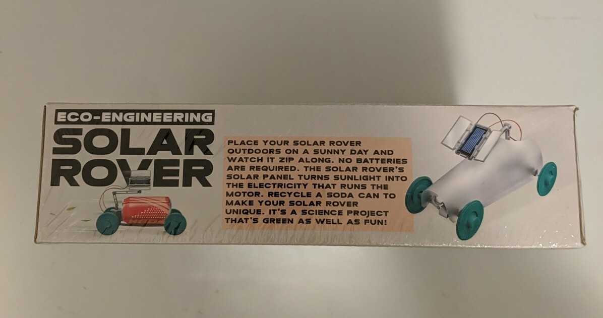 Green Science Solar Rover Kidz Labs Creative and Fun Assembly Kit – New