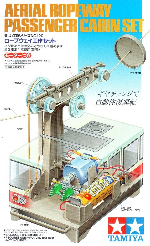 Tamiya 70120 Aerial Ropeway Passenger Cabin Set For DIY Construction STEM Model