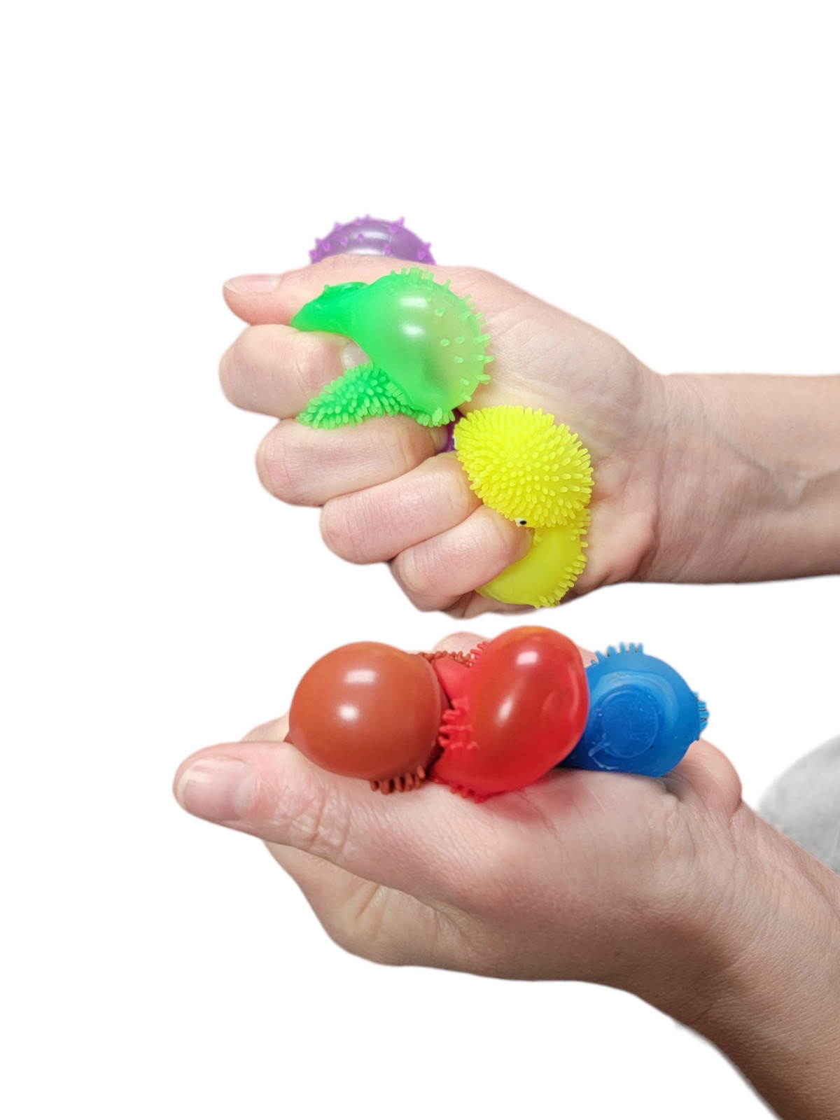 24 Pack – Neon Color Dinosaur Puffer Balls (2″) Stress Relief Fun