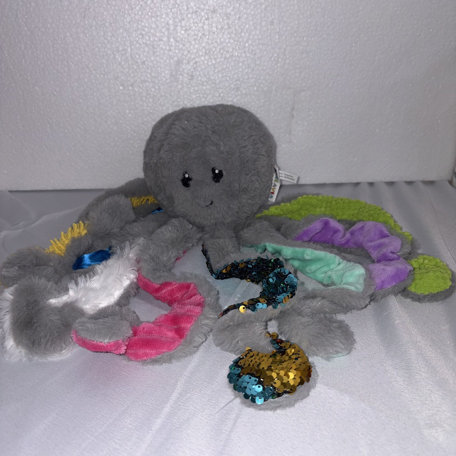 Sensory Octopus Plush Large, Special Needs Autism Sensory Stuffed Toy by MEAVIA