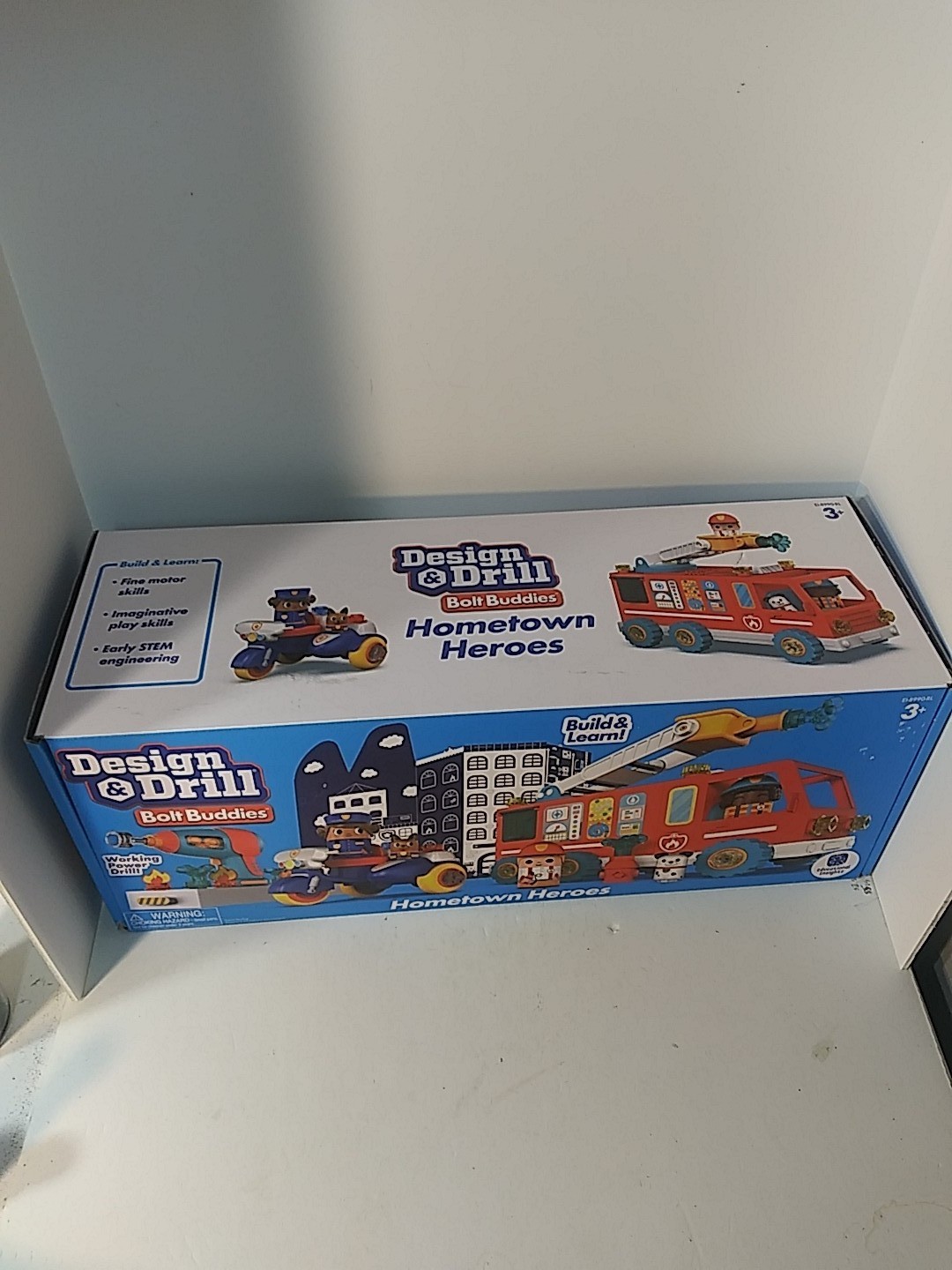 Bolt Buddies Firefighter Firemen Toy DESIGN & DRILL Fire Truck Hometown Heroes