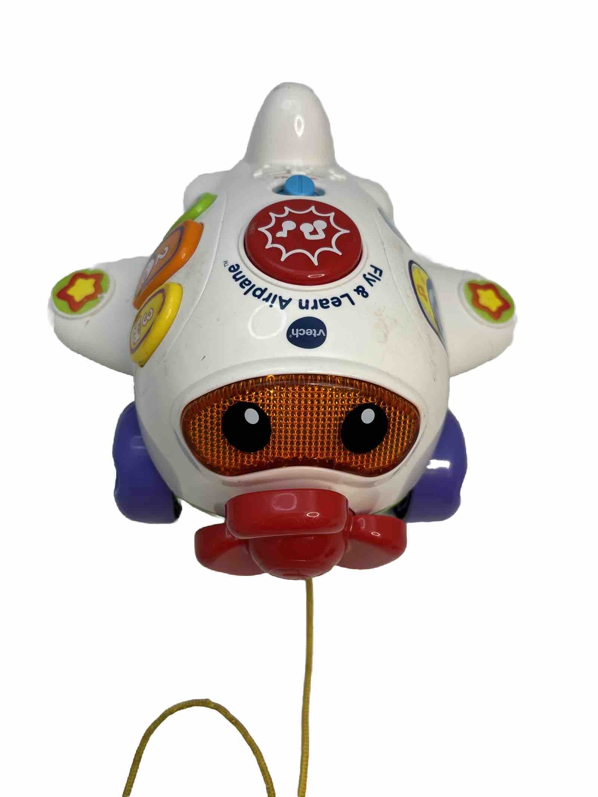 VTECH Fly And Learn Airplane Pull Toy Lights & Sounds