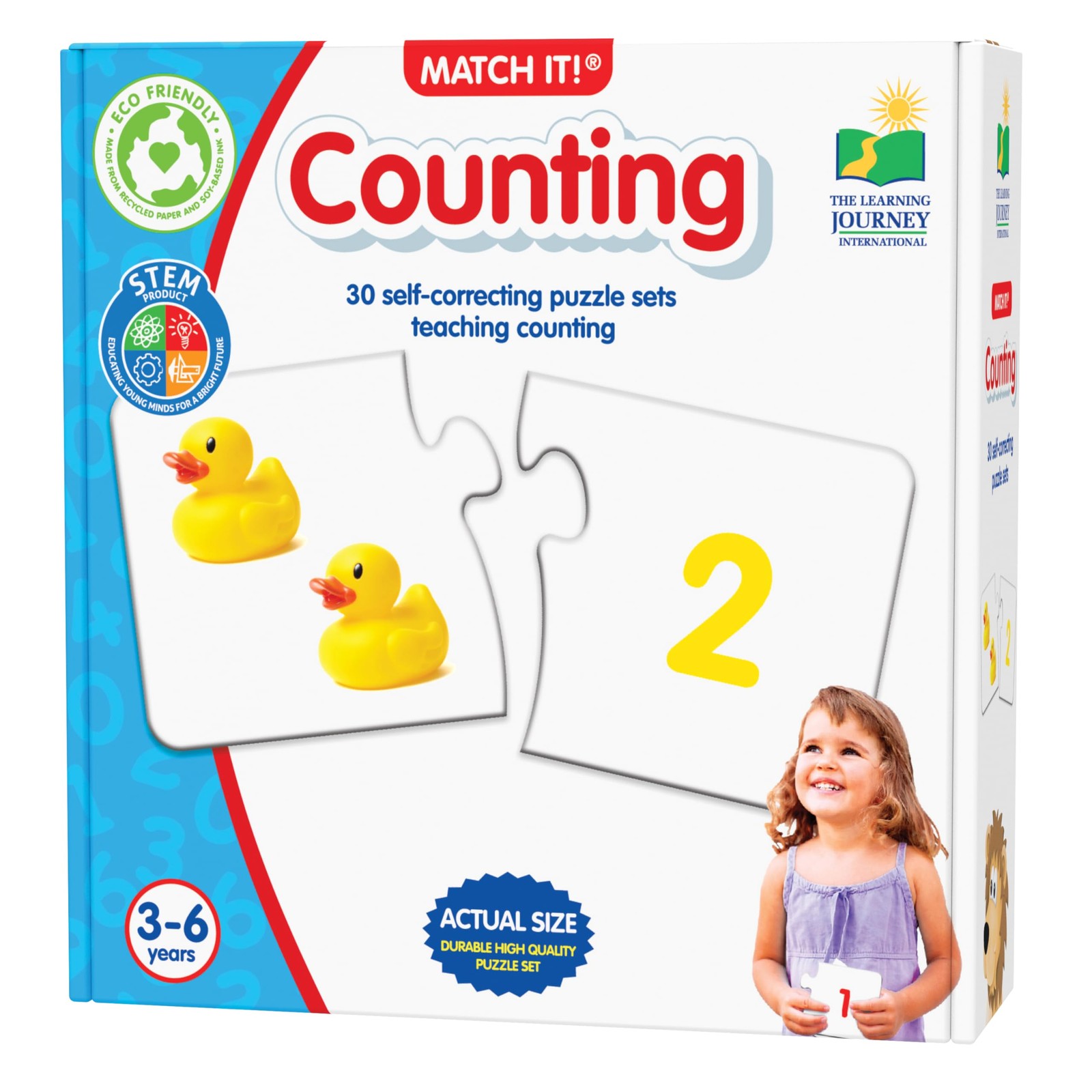 : Match It! – Counting – 30 Piece -Correcting Number & Learn to Count Puzzle …