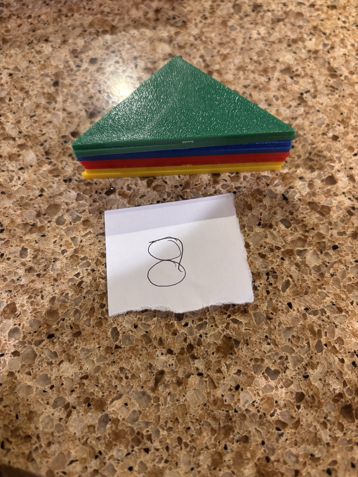 438 Geometric Pattern Shapes Blocks Primary Colors Plastic Math