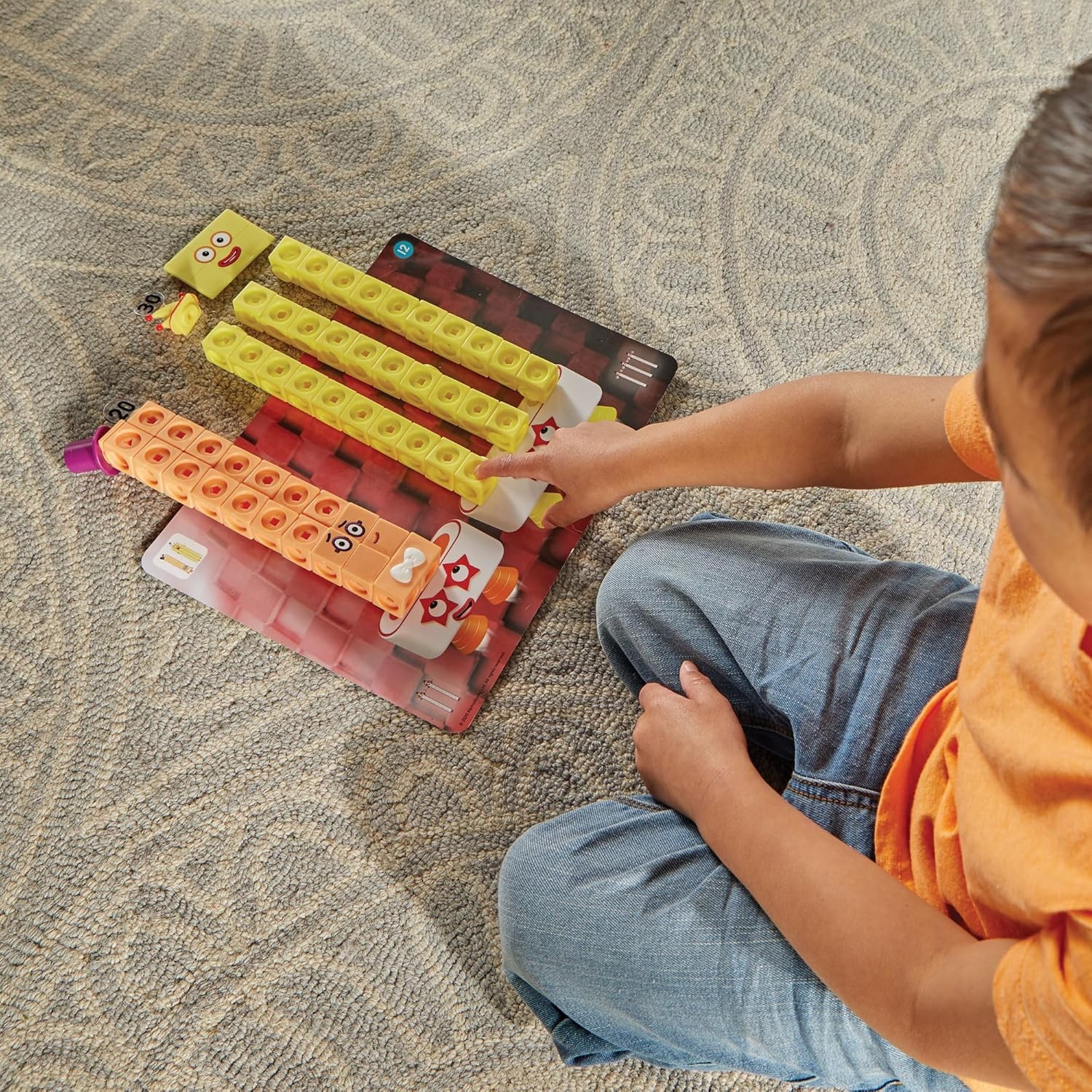 Numberblocks Heroes with Zeroes Mathlink Cubes Activity Set Preschool Learning
