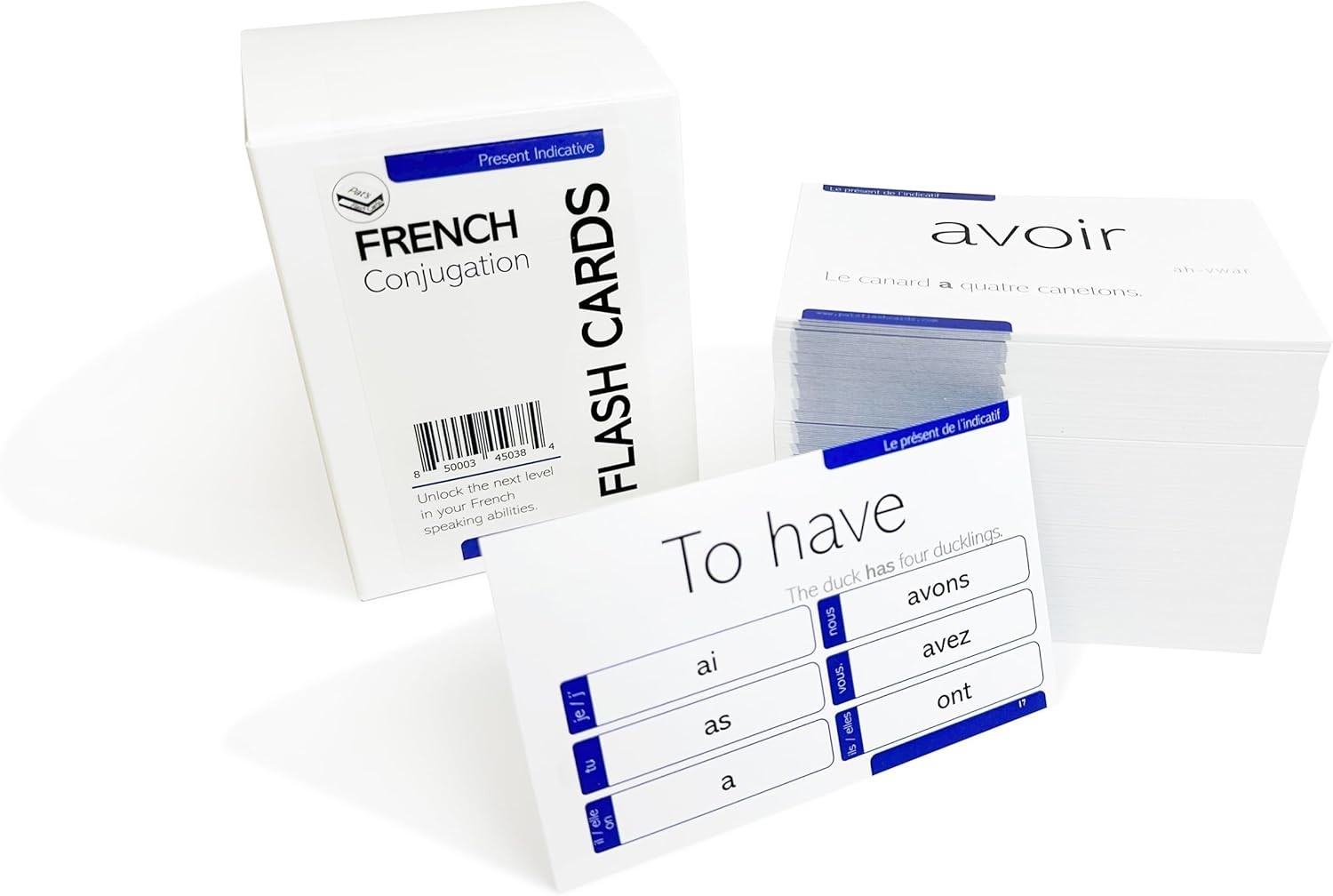 Present Tense French Verb Flash Cards – 200 Essential Verbs for Language Mastery