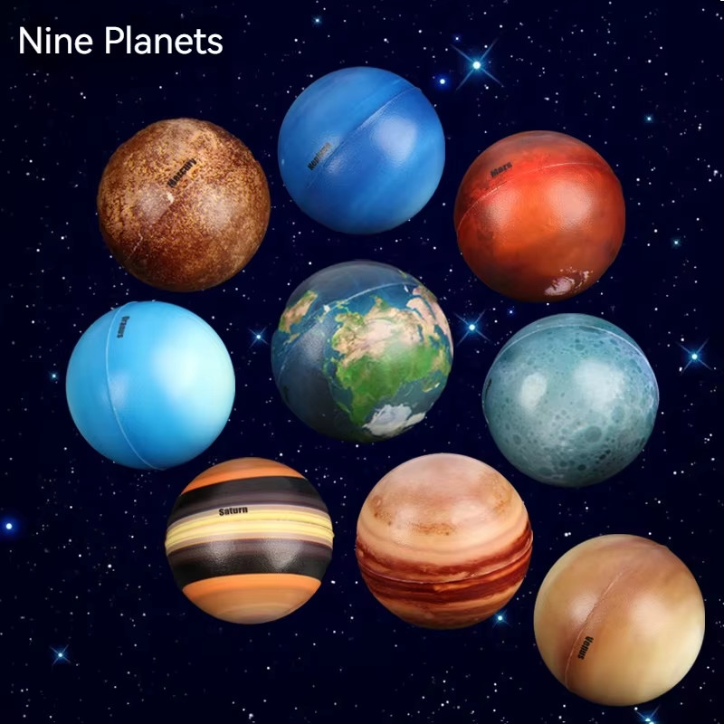 9Pcs Simulation the Solar System Plastic Cosmic Planet System Universe Model Fig