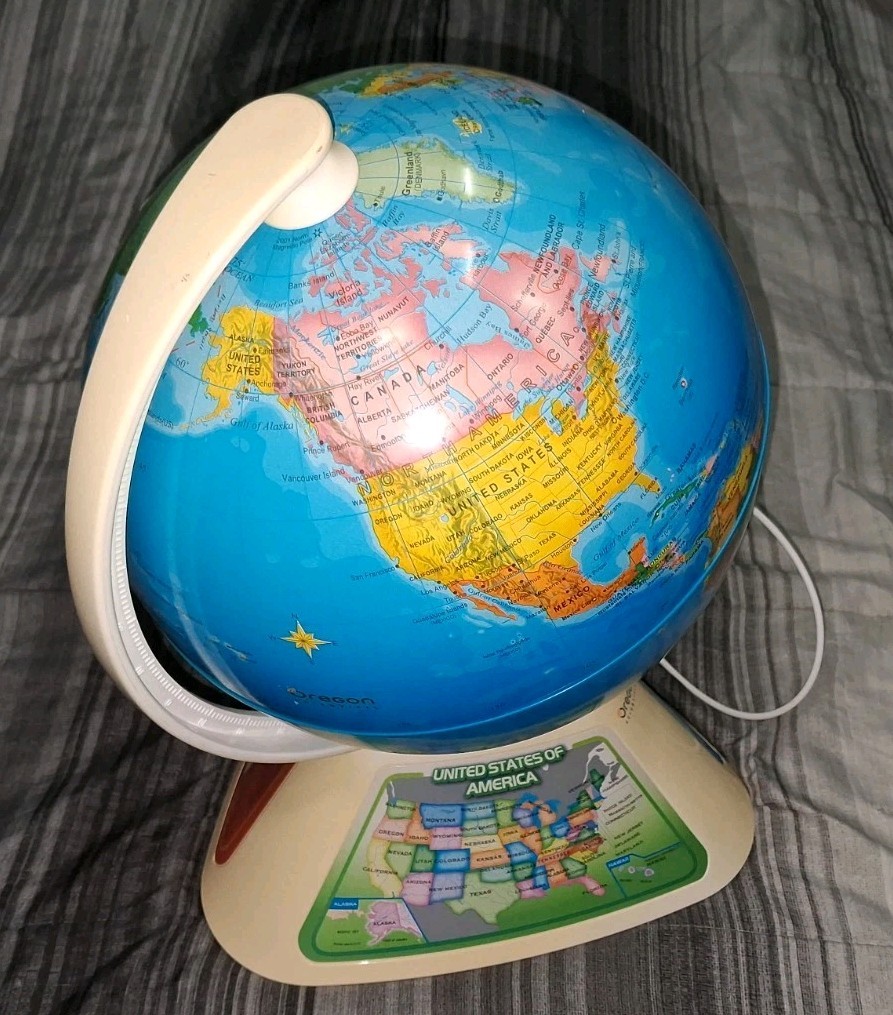 Oregon Education Smart Globe Discovery SG268 Interactive Learning Tested Working