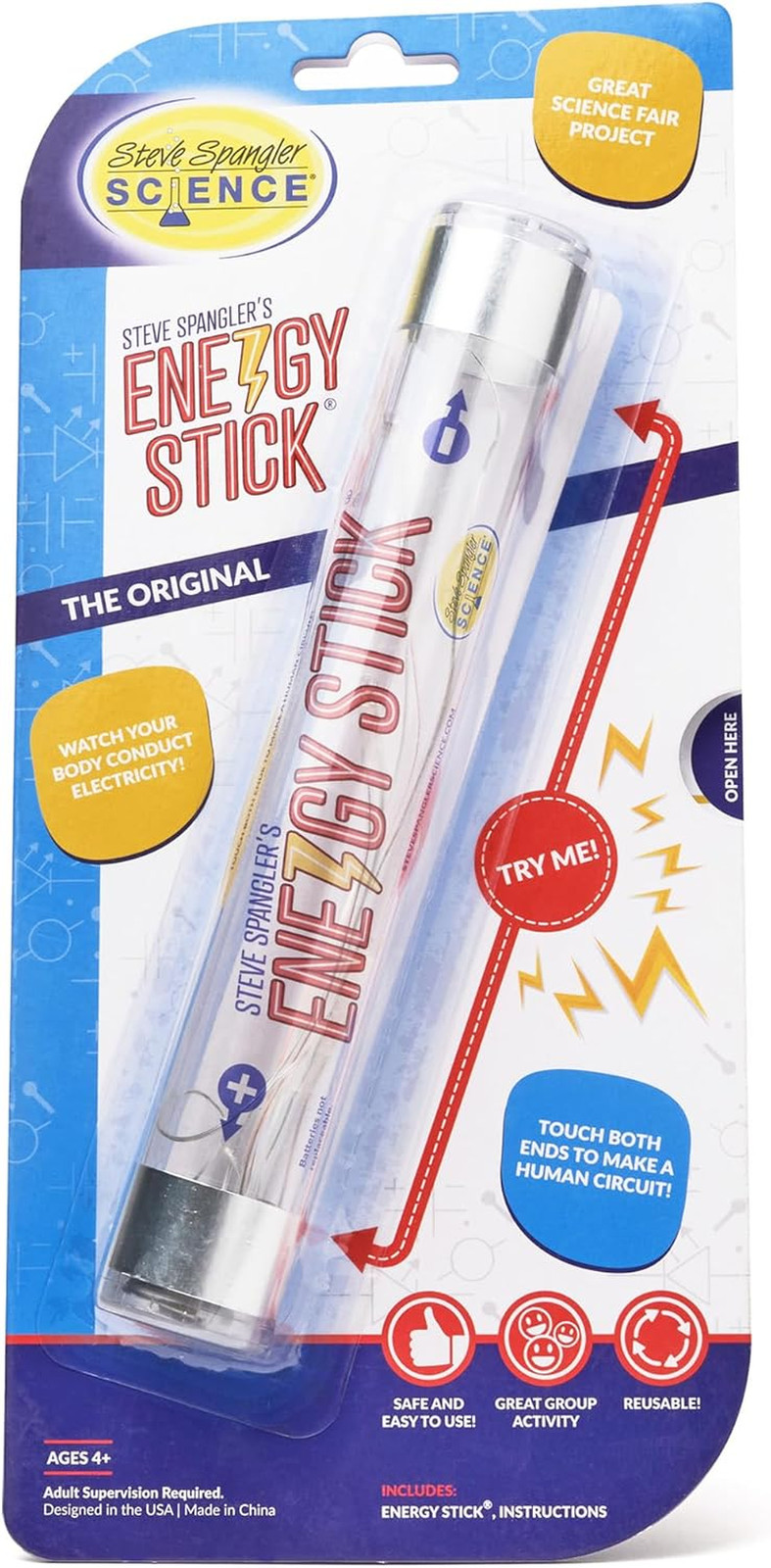 Steve Spangler Science Energy Stick – Fun Science Kits for Kids to Learn about C