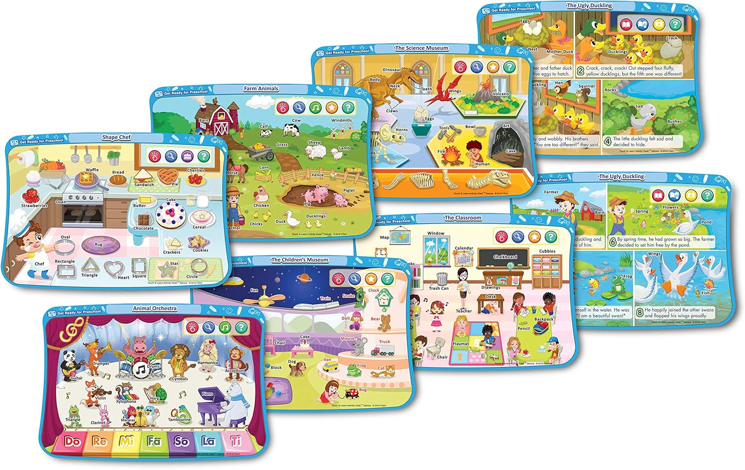 Vtech Touch and Learn Activity Desk Deluxe Expansion Pack – Get Ready for Presch