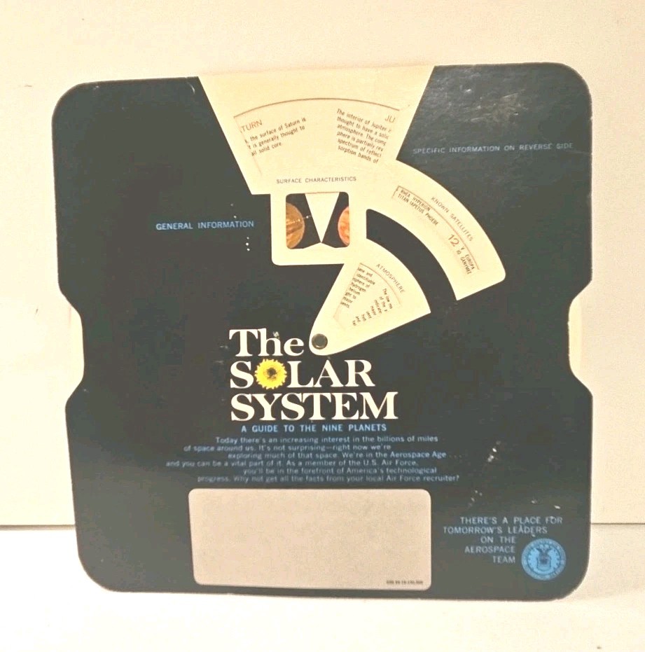 The Solar System:A Guide To The Nine Planets U.S. Air Force 1960 See Description