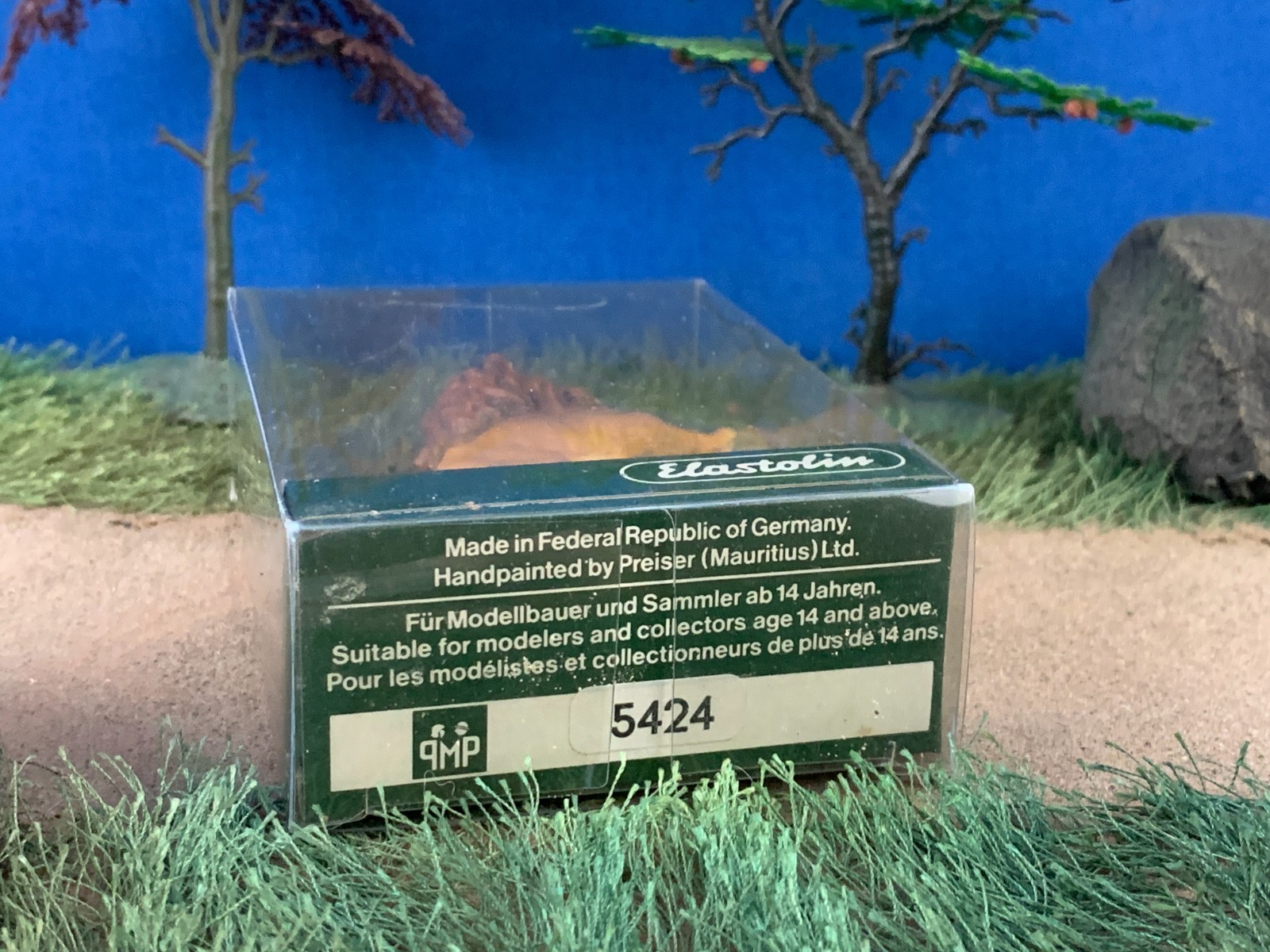Vintage Elastolin by Preiser 47504 «Roaring Lion» Wild Animal Figures 1:25 scale