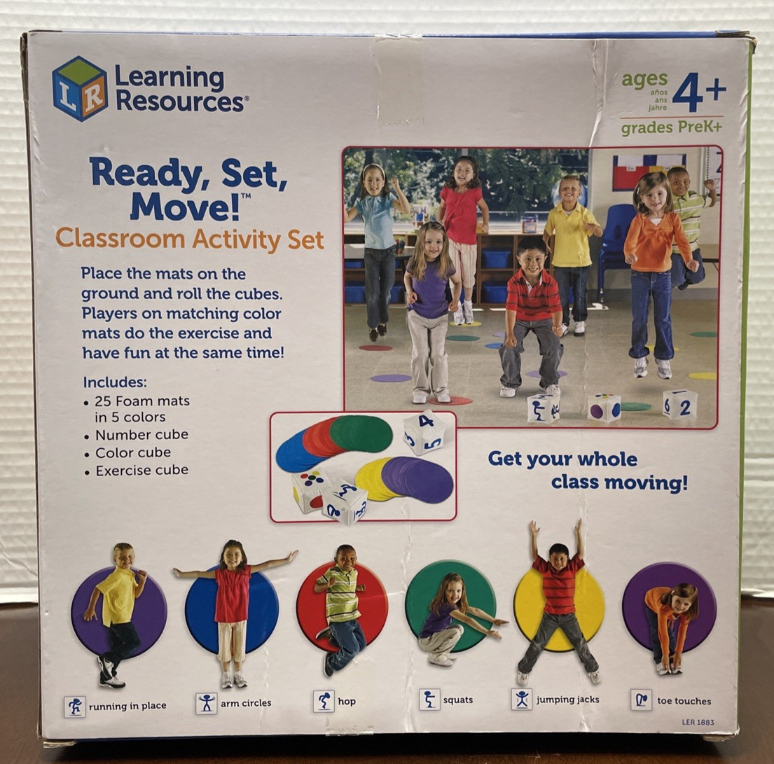 Learning Resources Ready Set Move Classroom Activity Set 28 pcs Game age 4+