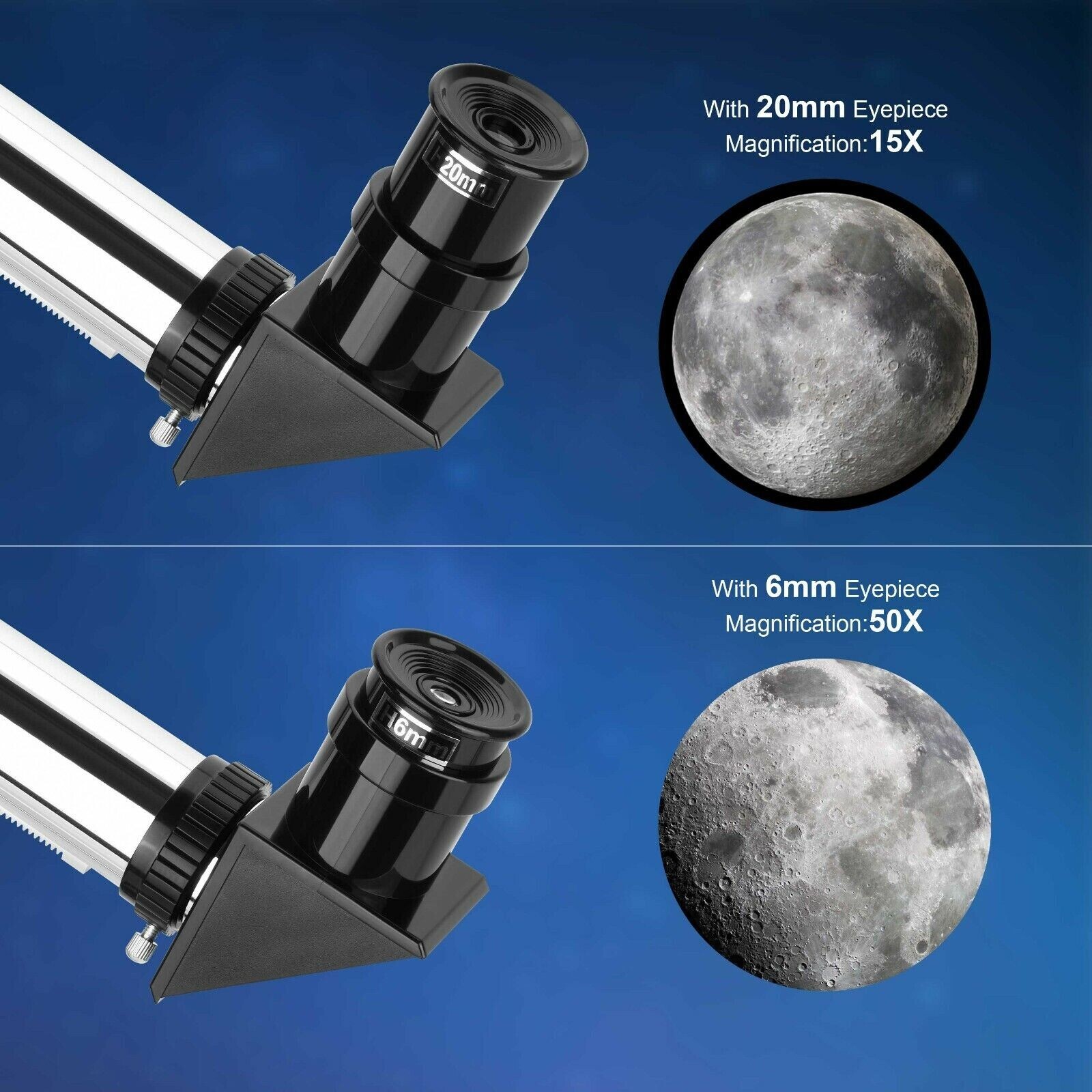 Professional Astronomical Telescope with High Tripod Lunar Mirror HD Viewing