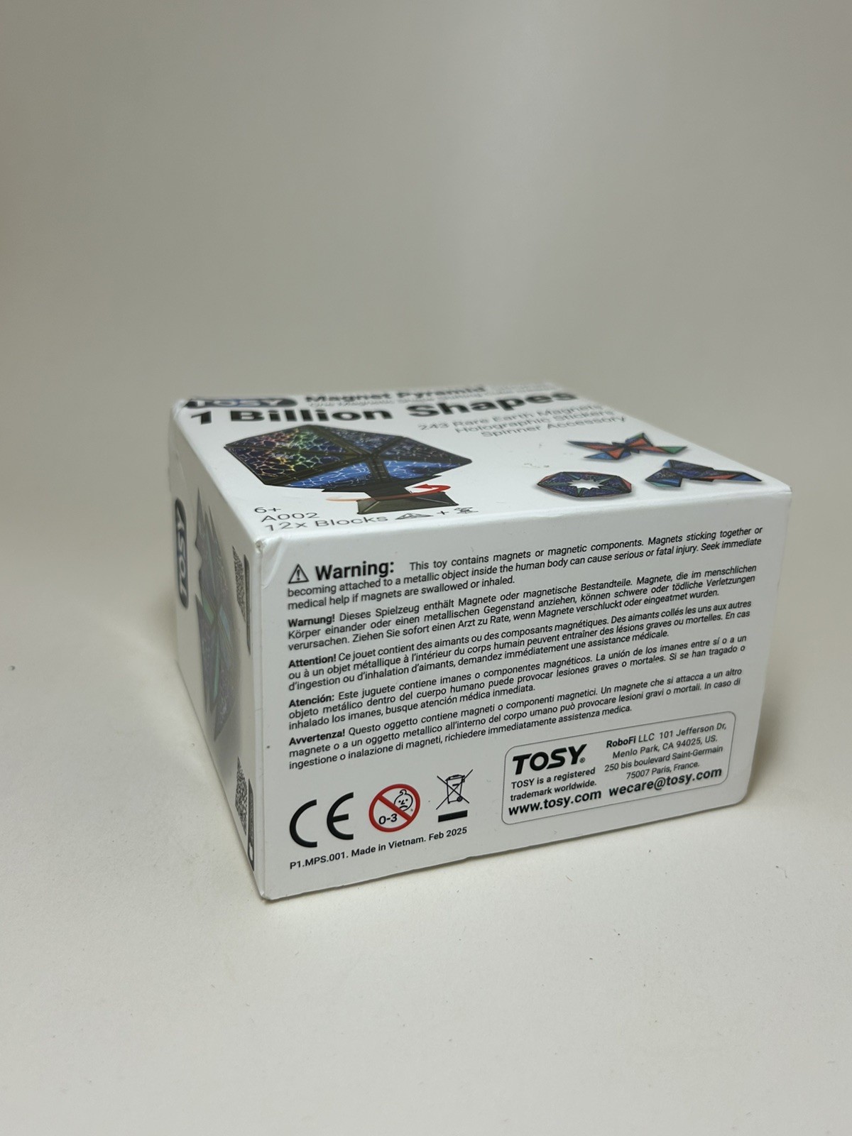 TOSY Magnet Pyramid Stone – 1 Cube Transforms into 1 Billion Shapes,