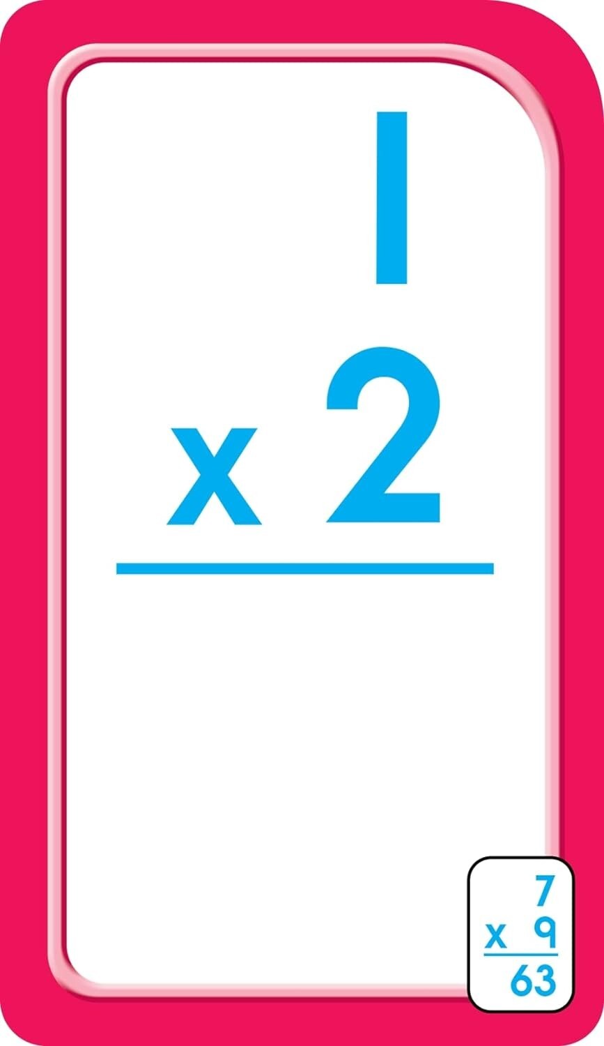 School Zone – Multiplication 0-12 Flash Cards – Ages 8+, 3rd Grade, 4th Grade, E