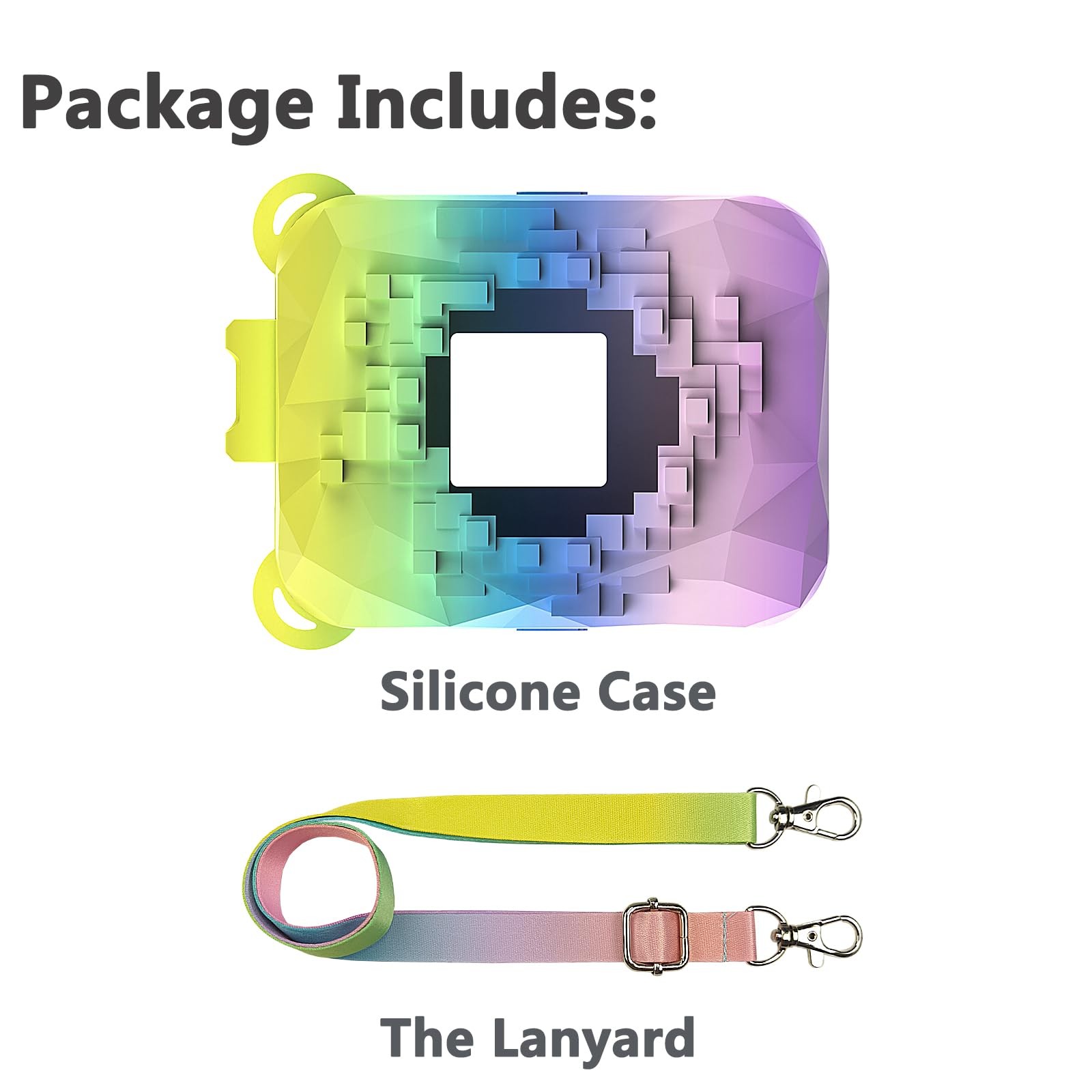 JCHPINE Silicone Cover Case for Bitzee Magicals Interactive Digital Rainbow
