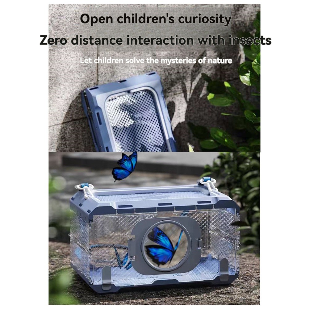 Folding Insect Observation Box Bug Viewer Insect Magnifying Glass Observer M8X2