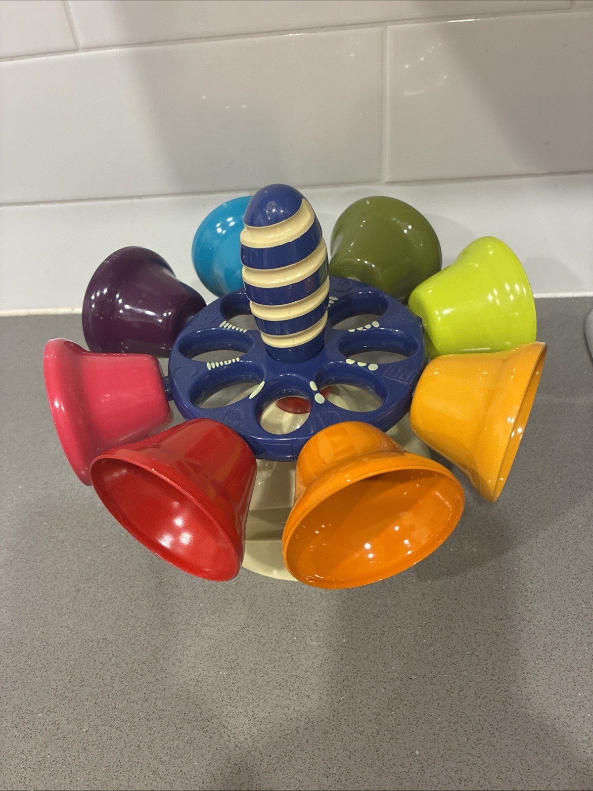 Battat B Toys Musical Bells Carousel Piccolo 9″ Diameter No Mallet